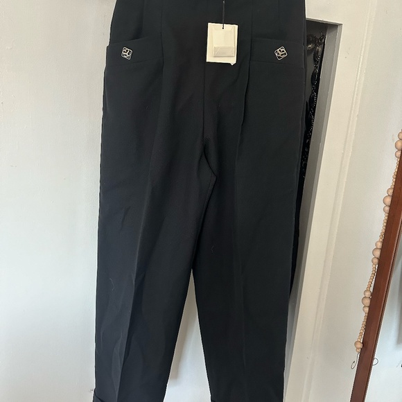 SANDRO Gary wool blend high waist trouser FINAL PRICE NO OFFERS CONSIDERED - Picture 7 of 8